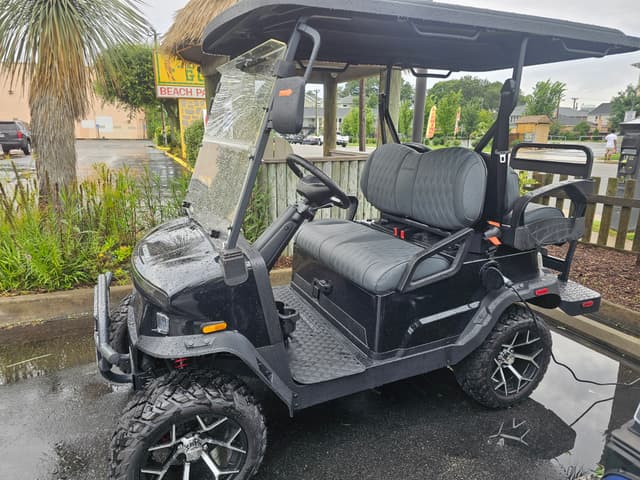 Green Golf Cart