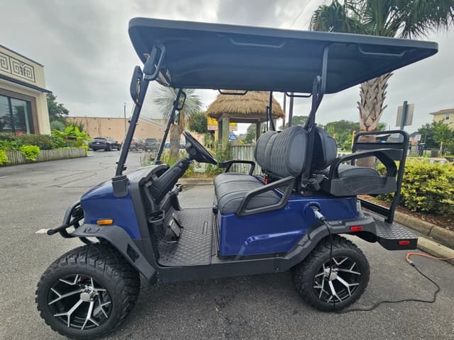 Blue Golf Cart